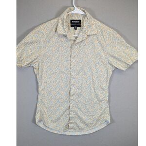 BONOBOS Stretch Tailored Fit Floral Short Sleeve Button Up Shirt‎ - Men's Small